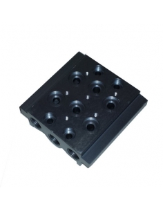 Multiple base for 1/4 valves - Metal Work - ADAJUSA 2