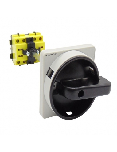 Switch disconnector 4 poles black 80A cabinet bottom axis 185mm - Giovenzana