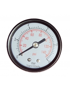 Manometer Ø50 1/4 0-12 Kgr metal box - ADAJUSA