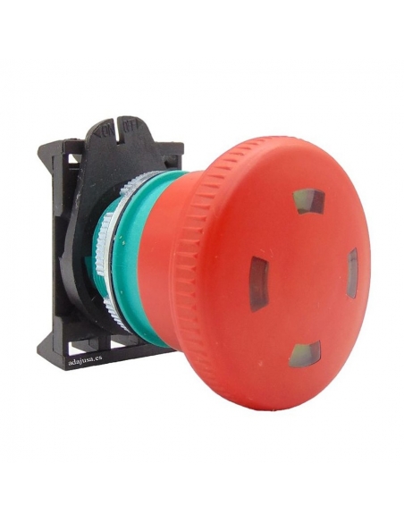 Pulsante di emergenza testa 40mm con indicazione PPFN1R4S - Giovenzana Giovenzana