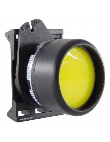 Yellow light pushbutton head with PPL3 interlocking - Giovenzana