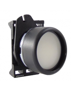 White luminous push-button head with PPL5 interlocking - Giovenzana