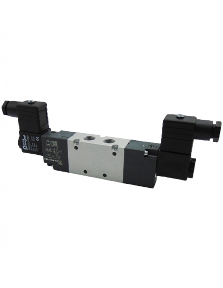 Solenoid valve 1/4 5/2 bistable 24 Vac BASIC - Metal Work