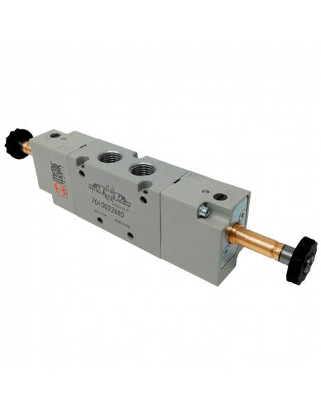Elettrovalvola 3/8 5/3 centri di pressione assistiti - MetalWork - ADAJUSA