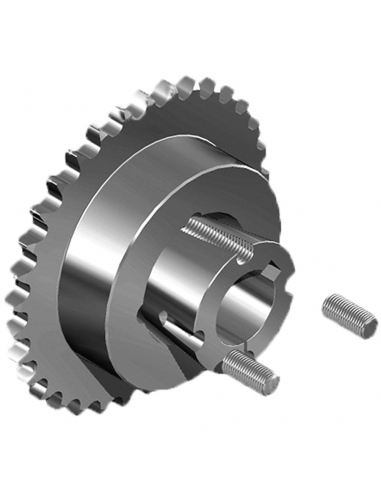 Simple sprockets with taper 10B-1 ISO 606 - ADAJUSA