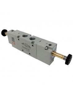 Solenoid valve 3/8 5/3 exhaust centers 24 Vdc - Metal Work - ADAJUSA 2