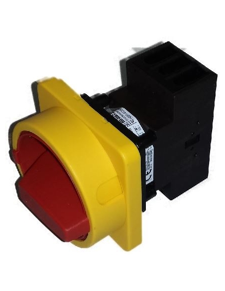 Interruttore trifase 20A Manopola giallo-rossa Size 67