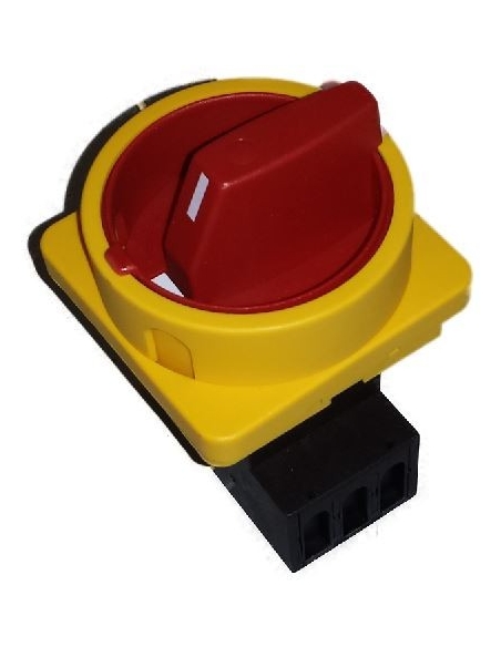 Interruttore trifase 40A Manopola giallo-rossa Size 67