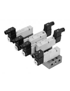 Elettrovalvola pneumatica 5/3 centri di pressione serie 70 su base - MetalWork 2