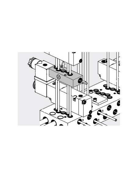 Kit di alimentazione separato 1/8 Serie 70 Lavori in metallo - ADAJUSA