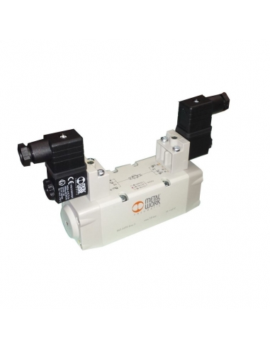 ISO solenoid valve size 1 bistable 24Vdc Metal Work - ADAJUSA