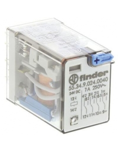 Relay 4 contacts 7A, 24Vdc FINDER series 55 2