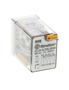 Relay 4 contacts 7A, 24Vdc FINDER 55 series 2
