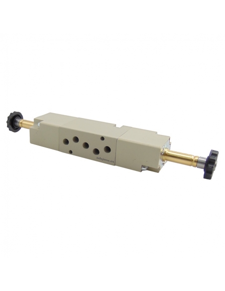 Elettrovalvola pneumatica 5/3 centri di scarico assistiti serie 70 su base Metal Work - ADAJUSA