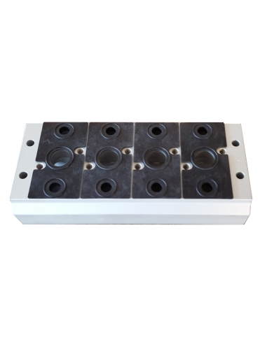 Base multipla per 1/2 valvole a 5 vie Mindman serie 460 - ADAJUSA
