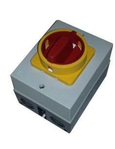 Scatola con interruttore trifase 20A controllo giallo-rosso 2