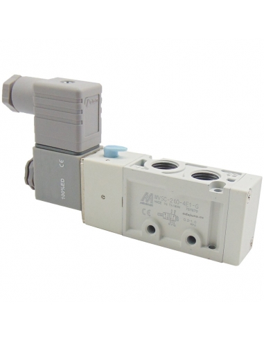 Solenoid valve 1/4 5 ways monostable 230Vca - Mindman S.260 - ADAJUSA