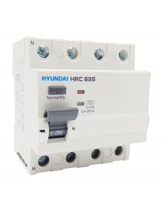 Differenziale 4 poli 100A 30mA classe A - Hyundai Electric