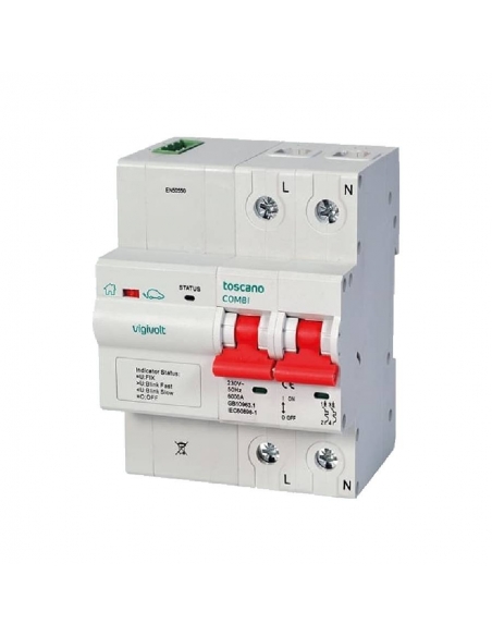 Protezione permanente da sovratensioni e sottotensione IGA 2x63A riarmo automatico Vigivolt toscano Adajusa