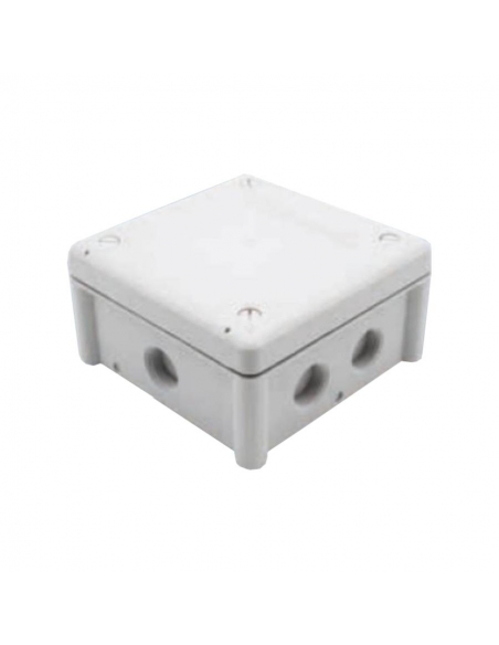 Scatola termoplastica 100x100x55mm con ingressi filettati | ADAJUSA