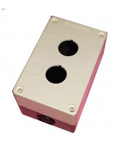 Caja botonera 2 elementos diámetro 22 plástico