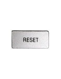 Etichetta "RESET" 2