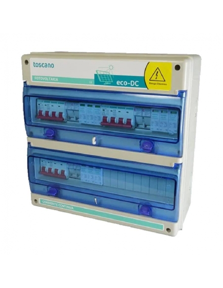 Pannello di protezione per impianti fotovoltaici 2 stringhe / 2 MPPT ECO-DC-2INV-s TOSACNO | ADAJUSA