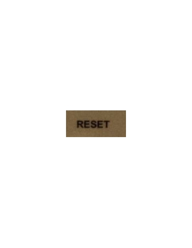 Etichetta "RESET"
