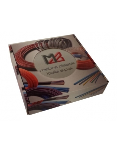 Caja tubo neumático Ø6x4 azul (25m)