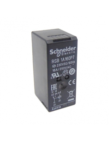 Relè interfaccia 1 contatto ,16A 230Vac SCHNEIDER | ADAJUSA