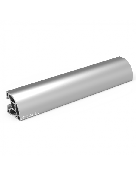 Profilo in alluminio nero 30x30 L tipo B asola 8 leggero 50mm