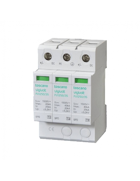 Impianti fotovoltaici surge T1+T2 FV2-1000/3 Toscano / Adajusa