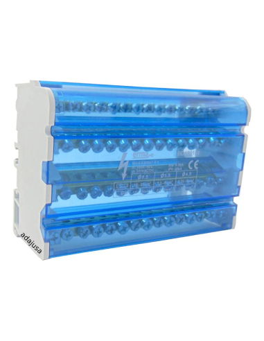Distributore di connessione tetrapolare 15 uscite 100A Adajusa