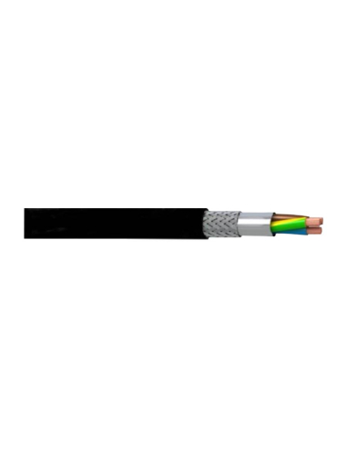 Tubo flessibile schermato 4x1,5 mm (4G1,5) PVC nero | Adajusa