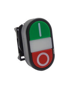 Testa a doppio pulsante verde rosso luminoso - Giovenzana