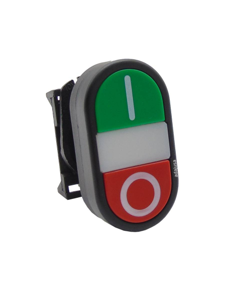 Testa a doppio pulsante verde rosso luminoso - Giovenzana