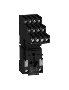 Base for 4-contact relay SERIE RXM - SCHNEIDER