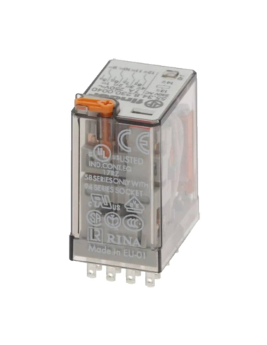 Relay 4 contacts 7A, 24Vdc FINDER 55 series