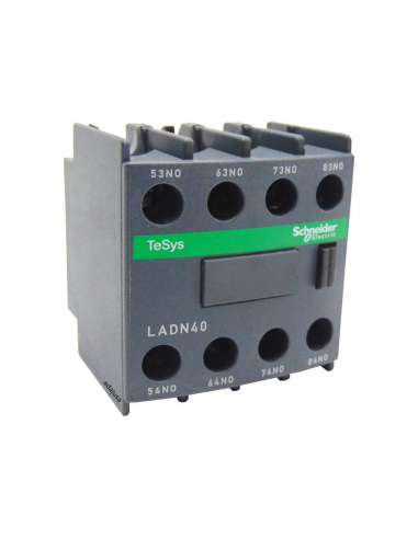 Block 4 contacts 2NA 2NC front for contactors LADN22 Schneider Adajusa