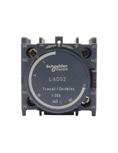 Timer to contactor 1-30 sec delay to LADS2 connection Schneider / Adajusa
