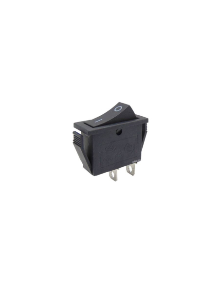 Interruttore nero 16A-250V 28x10mm serie Tes :: Interruttore nero 16A-250V 28x10mm serie Tes Adajusa