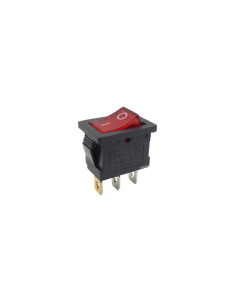 Interruttore rosso luminoso 16A-250V 19,2x13mm Serie Tes | Adajusa