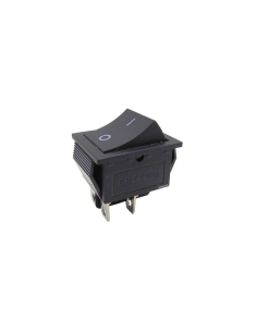 Interruttore nero 16A-250V 2 circuiti 30x22mm Serie Tes :: Interruttore nero 16A-250V 2 circuiti 30x22mm Serie Tes Adajusa