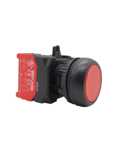 Pulsante rosso contatto chiuso (NC) completo - EMS