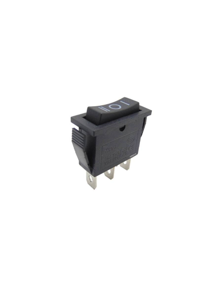 Black switch with center position 16A-250V 28x10mm Tes Series | Adajusa