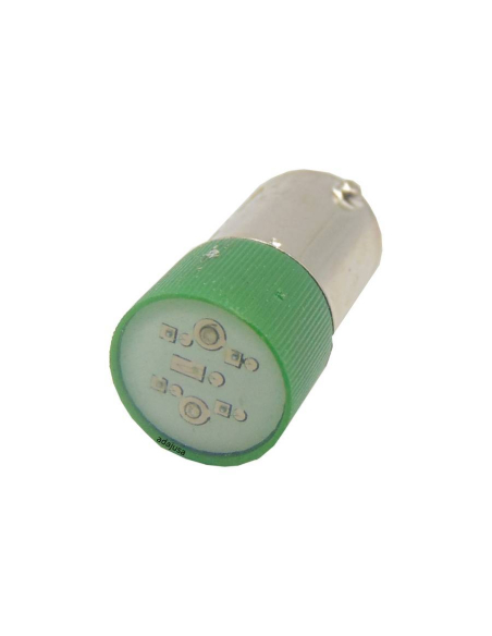 Lampadina a led verde Ba9s 400 Vac | ADAJUSA