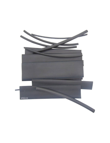 Heat shrink tubing kit black color TRACON | Adajusa