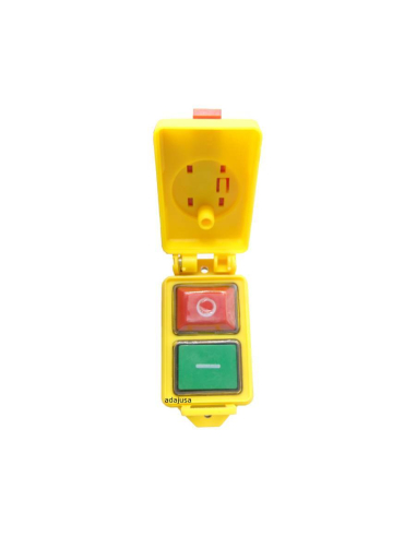 Pulsante di sicurezza On/Off con bobina 230V e coperchio di protezione SSTM-01 | Adajusa