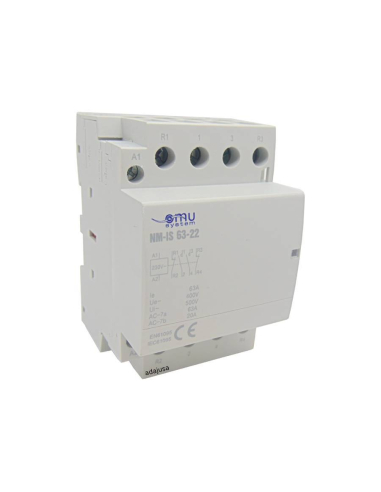 Modular contactor 25A 4 Poles 2NO+2NC 230Vac - Denor