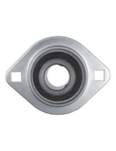 BPFL stamped sheet metal round support with bearing SB204 | Adajusa